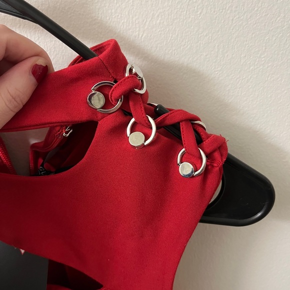 GUESS SL Arita Bodycon Dress - Red - Picture 4 of 7